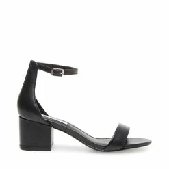 SteveMadden IRENEE BLACK LEATHER Women's Shoes