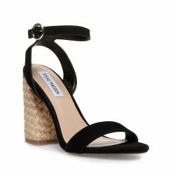 SteveMadden JELLA BLACK NUBUCK Women's Shoes