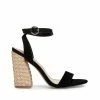 SteveMadden JELLA BLACK NUBUCK Women's Shoes