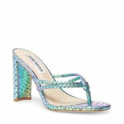 SteveMadden Women's Shoes UNREAL TURQUOISE SNAKE