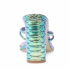 SteveMadden Women's Shoes UNREAL TURQUOISE SNAKE