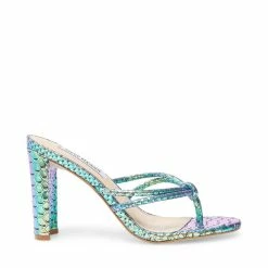 SteveMadden Women's Shoes UNREAL TURQUOISE SNAKE