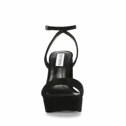 SteveMadden Women's Shoes LESSA BLACK SUEDE