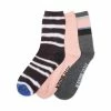 STEVEMADDEN DYED STRIPE CREW BLACK MULTI Accessories