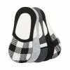 STEVEMADDEN Accessories CHECKED FOOTIE BLACK WHITE