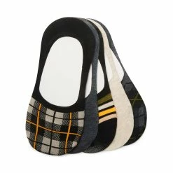 STEVEMADDEN PLAID MULTI FOOTIE MULTI