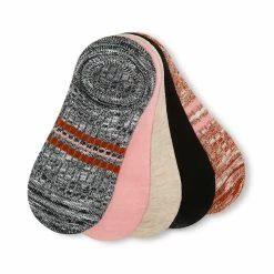 STEVEMADDEN MARLED RIB SNEAKER SOCK BLACK MULTI