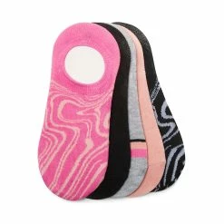 STEVEMADDEN Accessories L-SWIRL FOOTIES PINK MULTI