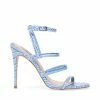 SteveMadden RHONDA BLUE CROCODILE Women's Shoes