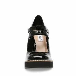 SteveMadden TWICE BLACK PATENT