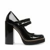 SteveMadden TWICE BLACK PATENT