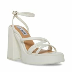 STEVEMADDEN Women's Shoes AFFECTION WHITE
