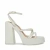 STEVEMADDEN Women's Shoes AFFECTION WHITE