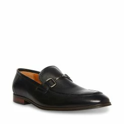 SteveMadden AAHRON BLACK LEATHER Men's