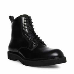 STEVEMADDEN ADRYAN BLACK LEATHER Men's