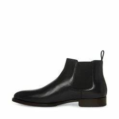 STEVEMADDEN AGATE BLACK LEATHER Men's