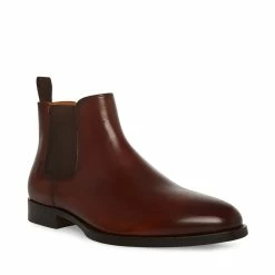 STEVEMADDEN Men's AGATE BROWN LEATHER