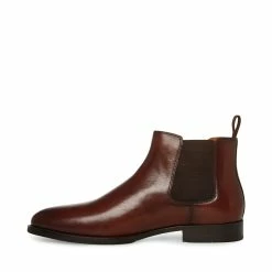 STEVEMADDEN Men's AGATE BROWN LEATHER
