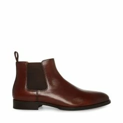 STEVEMADDEN Men's AGATE BROWN LEATHER