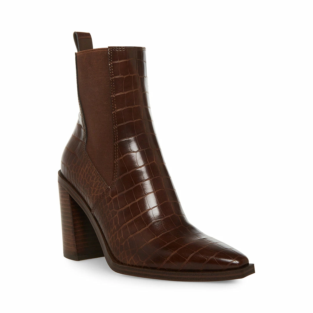 STEVEMADDEN AKORI BROWN CROCODILE Women's Shoes