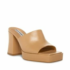 STEVEMADDEN Women's Shoes ALEX NATURAL LEATHER