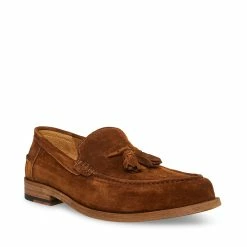 STEVEMADDEN Men's ALLEN COGNAC SUEDE