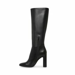 STEVEMADDEN ALLY BLACK LEATHER