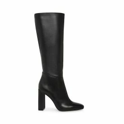 STEVEMADDEN ALLY BLACK LEATHER