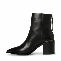 STEVEMADDEN AMBER BLACK LEATHER