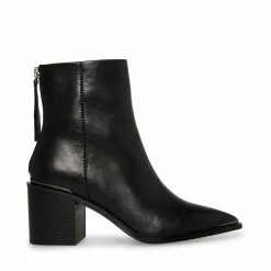 STEVEMADDEN AMBER BLACK LEATHER