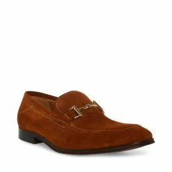 STEVEMADDEN Men's ARCHEE COGNAC SUEDE