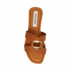 STEVEMADDEN ARLENE COGNAC LEATHER Women's Shoes