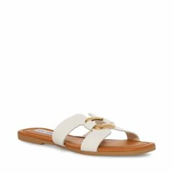 STEVEMADDEN ARLENE WHITE LEATHER