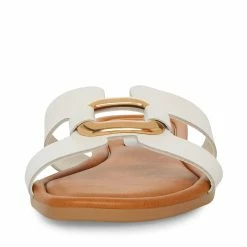 STEVEMADDEN ARLENE WHITE LEATHER