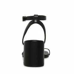 STEVEMADDEN Women's Shoes AUDRINA BLACK LEATHER