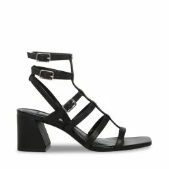 STEVEMADDEN AUGUST BLACK LEATHER