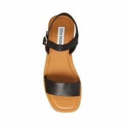 Recurate Sandals AVALON BLACK LEATHER - SM REBOOTED