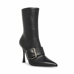 STEVEMADDEN BANTER BLACK LEATHER