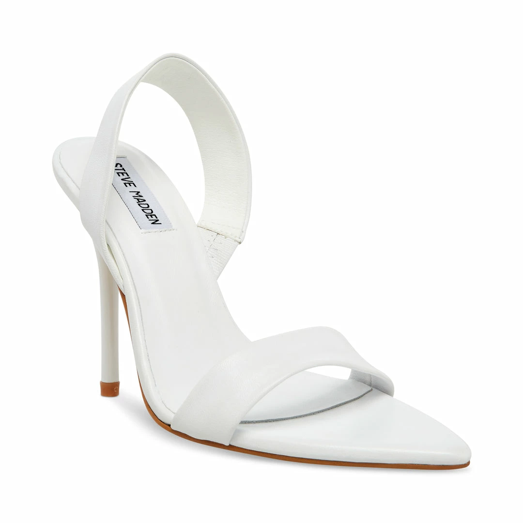 STEVEMADDEN BATALI WHITE LEATHER Women's Shoes