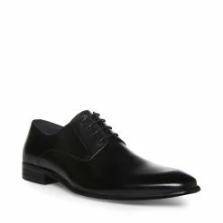 SteveMadden Men's BEAUX BLACK LEATHER