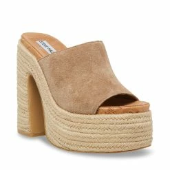 STEVEMADDEN BECCA TAUPE SUEDE Women's Shoes
