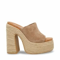 STEVEMADDEN BECCA TAUPE SUEDE Women's Shoes