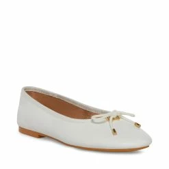 STEVEMADDEN BLOSSOMS WHITE LEATHER Women's Shoes