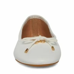 STEVEMADDEN BLOSSOMS WHITE LEATHER Women's Shoes