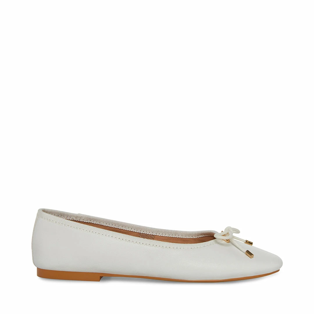 STEVEMADDEN BLOSSOMS WHITE LEATHER Women's Shoes
