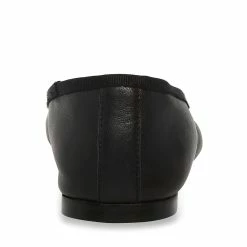 STEVEMADDEN BLOSSOMS BLACK LEATHER