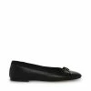 STEVEMADDEN BLOSSOMS BLACK LEATHER