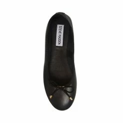 STEVEMADDEN BLOSSOMS BLACK LEATHER