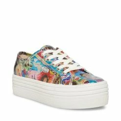 STEVEMADDEN Women's Shoes BOBBI 30 COMIC PRINT