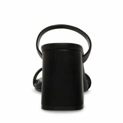 STEVEMADDEN Women's Shoes BRIDGETTE BLACK LEATHER